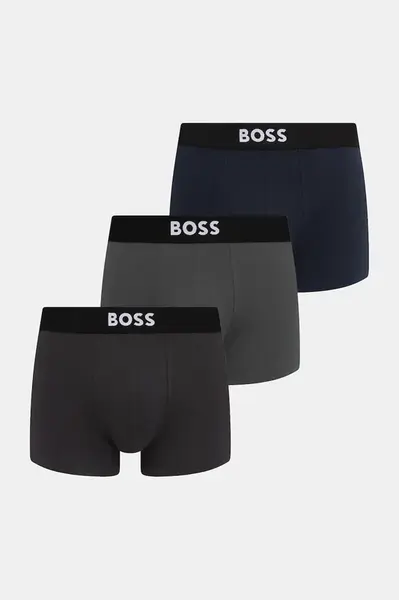 BOSS pánske boxerky bavlnené s elastanom Trunk 3P BOSS ONE 3-pak