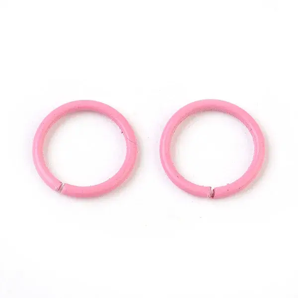 Spray Painted Iron Open Jump Rings