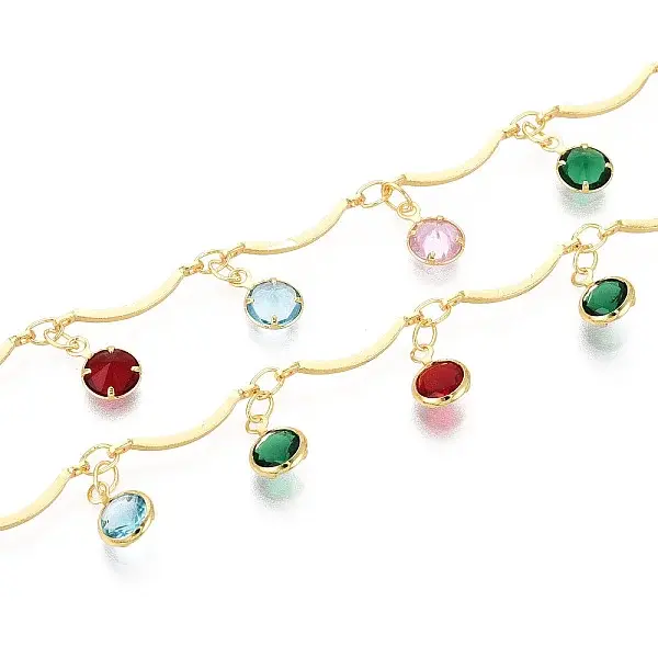 Brass Scalloped Bar Chains