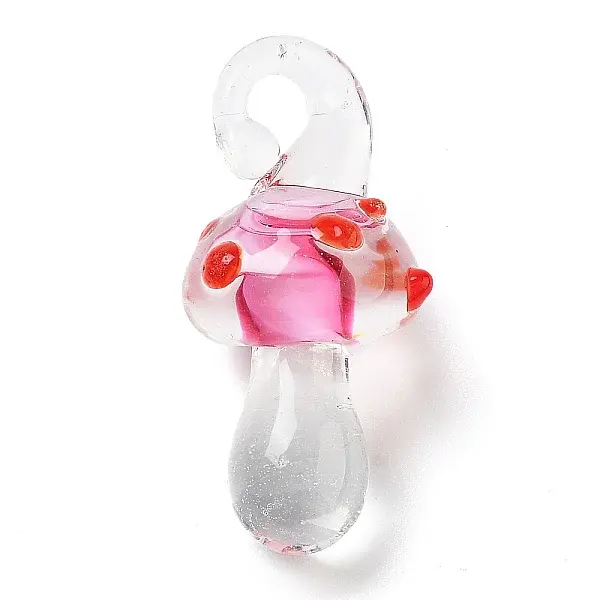 Transparent Handmade Lampwork Pendants