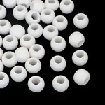 Rondelle Opaque Acrylic Large Hole Beads