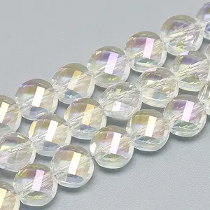 Electroplate Glass Beads Strands