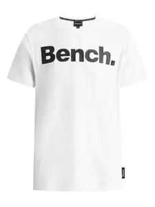 BENCH Tričko 'Leandro'  čierna / biela
