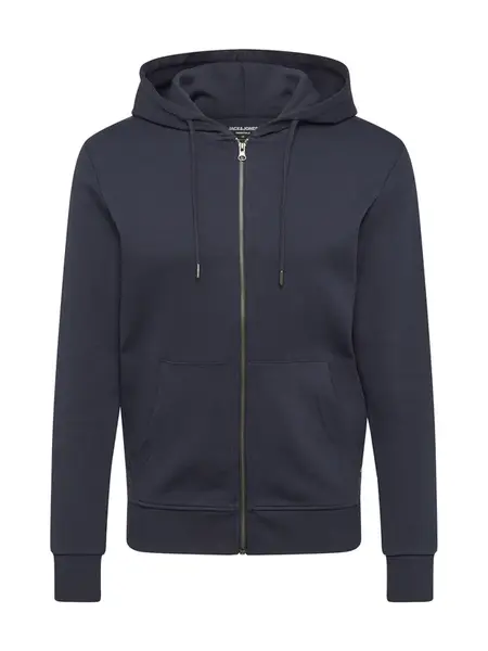 JACK & JONES Tepláková bunda  námornícka modrá