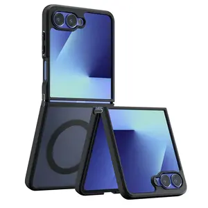 Techsuit PureFrost MagSafe, Samsung Galaxy Z Flip 7, frosted black