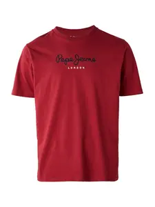 Pepe Jeans Tričko 'EGGO N'  ohnivo červená / čierna / biela
