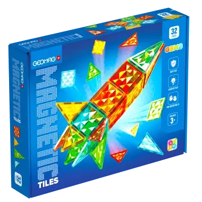 Geomag Magnetic Tiles Raketa 32 dílků
