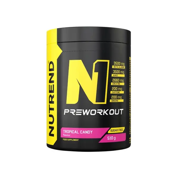 Nutrend N1 Pre-Workout 510 g tropical candy