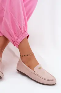 Dámské mokasíny s malým zlatým detailem