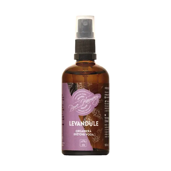 PURE HARMONY Organická kvetová voda levanduľa 100 ml