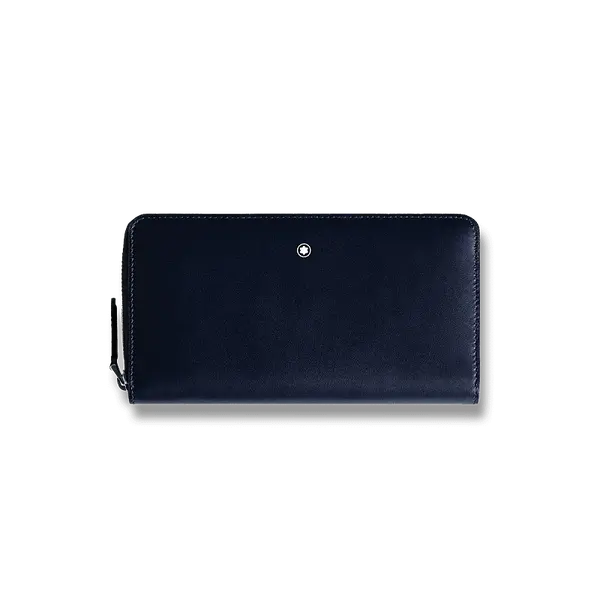 Peněženka Montblanc Meisterstück Soft Zip 12 cc, modrá