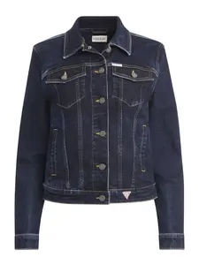 GUESS JEANS Prechodná bunda  tmavomodrá