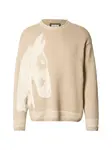 SCOTCH & SODA Sveter  krémová / svetlohnedá
