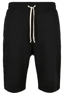 Black sweatpants with a low crotch