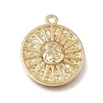 Brass Micro Pave Clear Cubic Zirconia Pendants