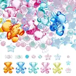 350Pcs 15 Style Transparent Acrylic Beads