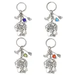 Alloy Lampwork Pendant Keychains