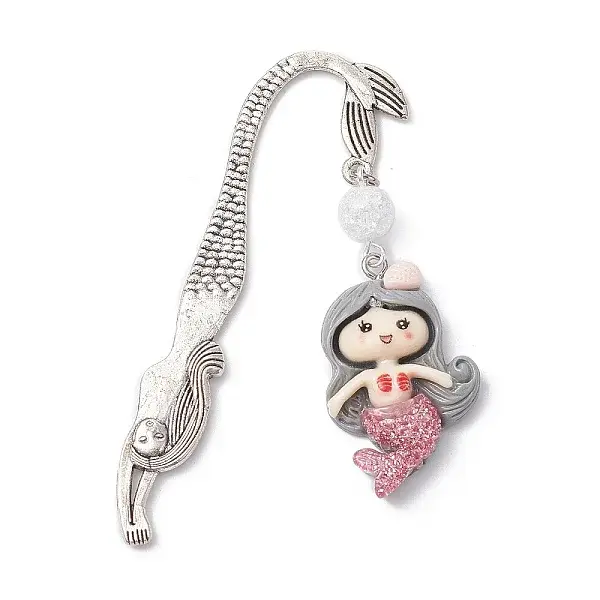 Mermaid Resin Pendant Bookmarks