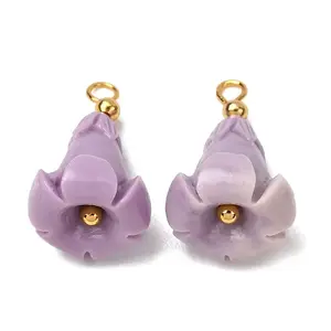 Dyed Synthetic Coral Pendants