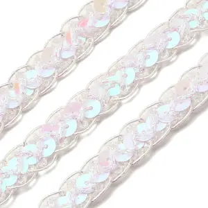 Filigree Polyester Glitter Lace Trim