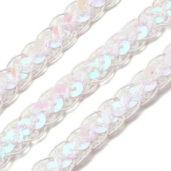 Filigree Polyester Glitter Lace Trim