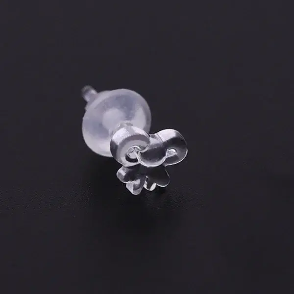 Tiny Resin Bowknot Stud Earrings with Ear Nut for Women