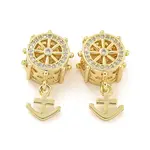 Rack Plated Brass with Cubic Zirconia Pendant