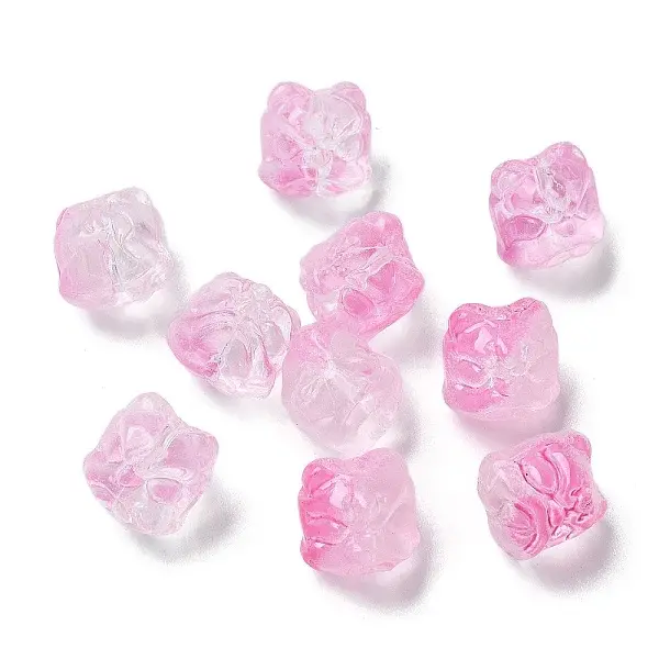 Baking Paint Transparent Glass Beads