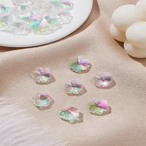20Pcs Clear Glass Charms