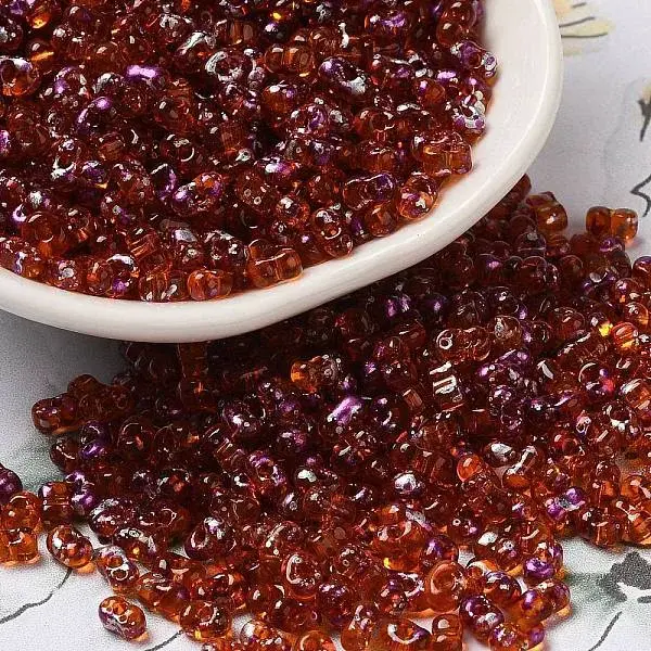 Spray Painted Glass Seed Beads