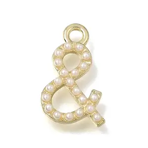 Brass & Plastic Pearl Pendants