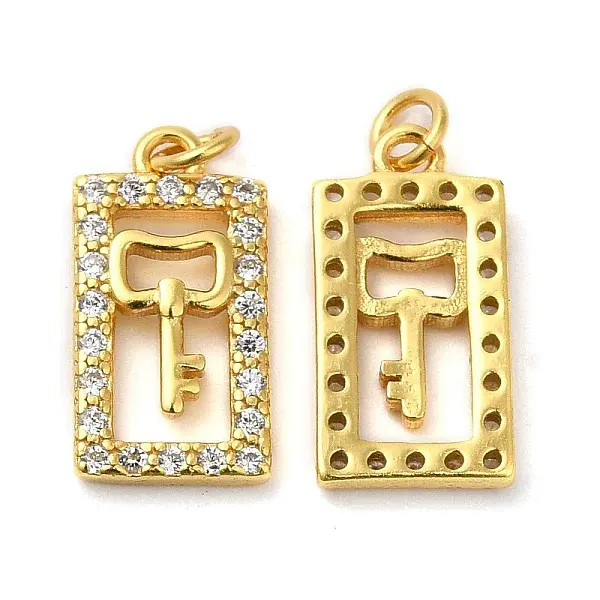 925 Sterling Silver Micro Pave Cubic Zirconia Charms