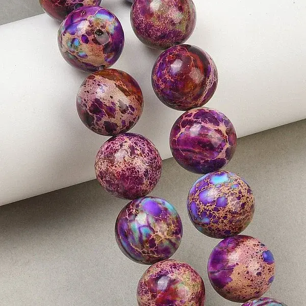 Dyed Natura Imperial Jasper Beads Strands