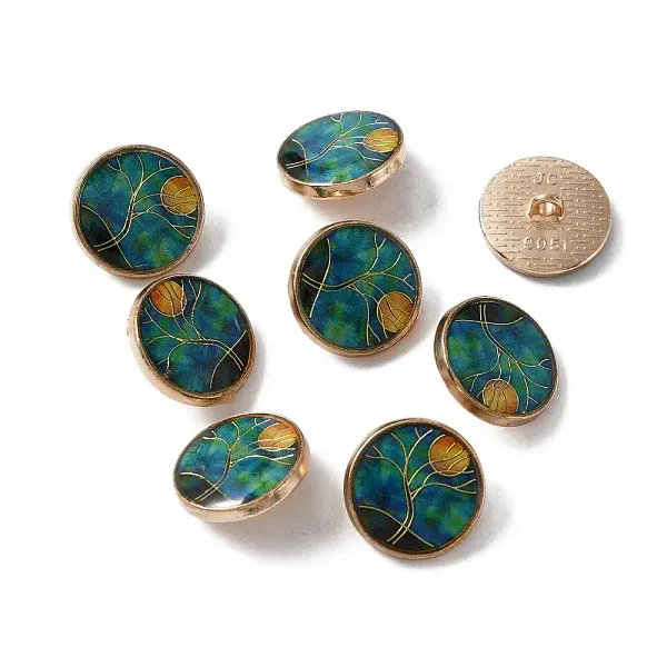 Alloy Enamel Shank Buttons