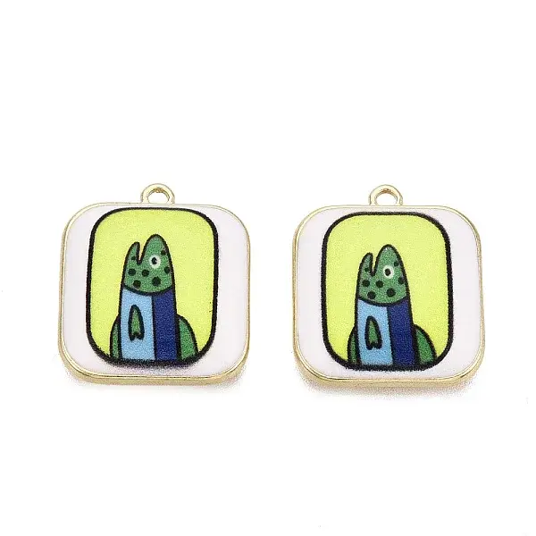Printed Alloy Enamel Pendants