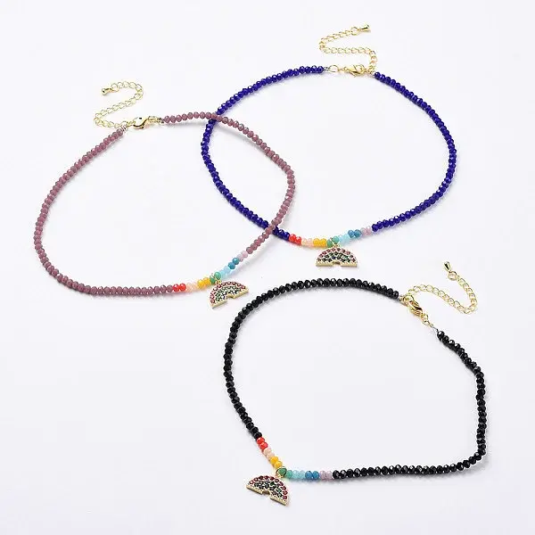 Glass Beads Pendants Necklaces