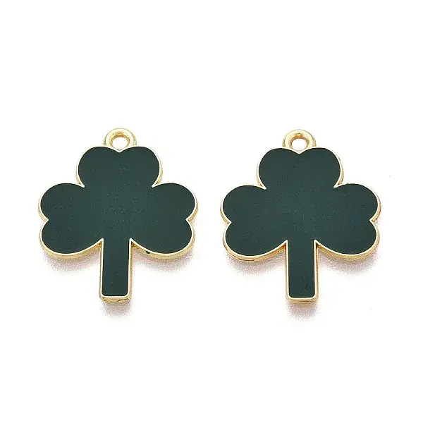 Saint Patrick's Day Alloy Enamel Pendants