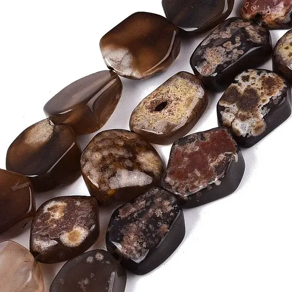 Dyed Natural Agate Beads Strands