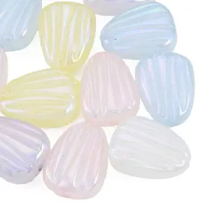 Rainbow Iridescent Plating Acrylic Beads
