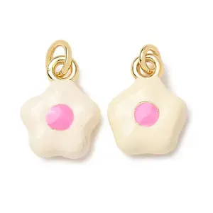 Brass Enamel Pendants