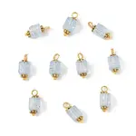 10Pcs Crackle Glass Pendants