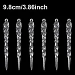 50Pcs Acrylic Artificial Ice Bar Pendant Decorations