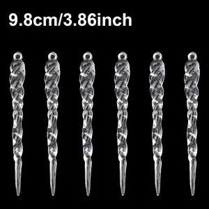 50Pcs Acrylic Artificial Ice Bar Pendant Decorations