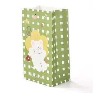 Rectangle with Bear Pattern Paper Candy Bags