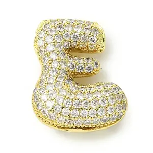 Rack Plating Brass Cubic Zirconia Pendants