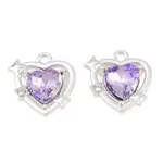 Y2K Style Alloy & Glass Pendants