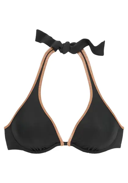 Bruno Banani Bikinový top  bronzová / čierna