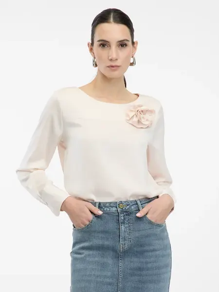 Světle růžová halenka s aplikací ORSAY