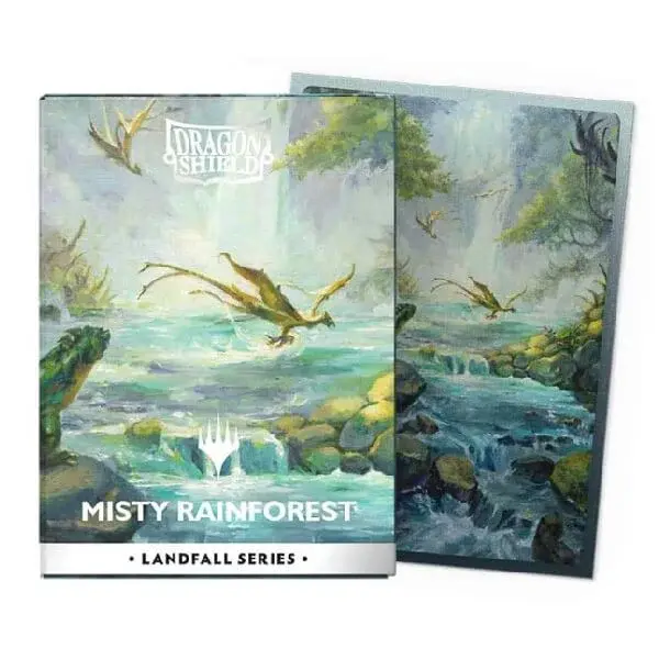 Obaly na karty Dragon Shield Matte Dual Art Sleeves - Misty Rainforest - 100 ks