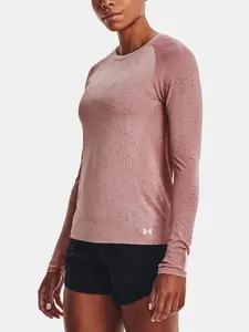Under Armour Tričko UA Seamless Run LS-PNK - Dámské